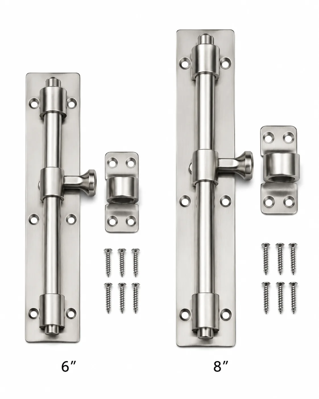 Stainless Finish Door Tower Bolt
